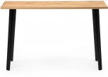 Стол деревянный Денвер Лофт 120 25 мм дуб вотан / черный матовый 506942 Woodville
