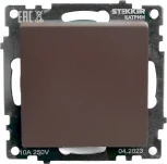 Переключатель одноклавишный перекрестный (коричневый) Stekker Катрин 49180