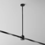 Крепление потолочное Medium 360мм с прямым коннектором питания Flarity черный Maytoni Accessories for tracks Flarity TRA158С-IPCL1-B (24V)