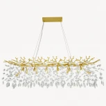 Подвесная люстра хрустальная Arte Milano Milano-2 23210.1200.14.G9.B GD (220V, на тросе)