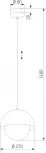 Подвесной светильник TK Lighting Bono 10274 (220V, на проводе, шар)