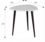 Стол журнальный BeautyStyle 7 белый/венге от фабрики Mebelik