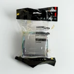 Переключатель двухклавишный (серебро) Stekker Катрин 49168