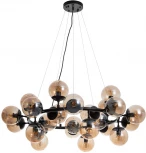 Подвесная люстра Arte Lamp Bolla A1664SP-25BK (220V, на тросе, шарики, молекулы)