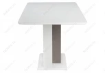 Стол на тумбе Woodville Санса 140 белая шагрень / грей 462118