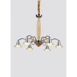 Подвесная люстра Lucia Tucci Natura 154.6 (LED, 220V, бук, на цепи)