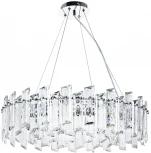 Подвесная люстра Romilda 3512/02 LM-8 Divinare (220V, хрусталь, на тросе, круглые)