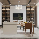 Потолочная люстра хрустальная на штанге Arte Milano Sorrento-8909 378909/6/300/490 CR (220V)