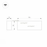 Накладной линейный светильник LED SP-ORIENT-SURFACE-TC-S186x35-15W Day4000 (BK, 30 deg, 230V) (Arlight, IP20 Металл) 031863