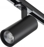 Трековый светильник однофазный Escada 20002 20002TRA/02LED SBK 15Вт, металл, черный матовый (220V, круглые)