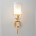 Бра Crystal Lux ELENA AP1 GOLD (220V, круглые)