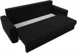 Диван прямой Лига-031 (Черный/Микровельвет) Лига Диванов арт.121269