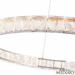 Подвесной светильник Arte Milano Venezia 311311/D800 NI (регулировка яркости, LED, 220V, хрусталь, пульт управления, на тросе, кольцо)