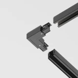 Коннектор угловой внешний Trinity черный (трехфазный) Maytoni Technical TRA005CL-31B-L (220V)