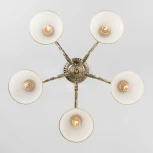 Потолочная люстра на штанге Eurosvet Caldera 60106/5 античная бронза (220V)