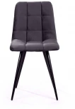 Стул UNO, бархат серый 27 / чёрный конус Top Concept UNO 74648