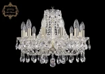 Подвесная люстра Art Classic 11.21 11.21.12.165.Gd.Sp (220V, хрусталь, на цепи, подсвечник, свеча)