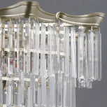 Подвесная люстра ILLUMICO IL3575-8+4PSQ-24 GD LYRA (220V, хрусталь, на цепи)