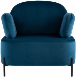 Кресло Stool Group Кэнди с подлокотниками велюр синий УТ000036650