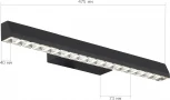 Настенный светодиодный светильник ST Luce SL1018 SL1018.401.01 черный/прозрачный LED 1*11W (220V)
