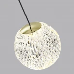 Подвесной светильник Odeon Light Crystal 5008/5LA золотой/металл/акрил LED 5W 4000K 390лм (220V, на проводе, шар)