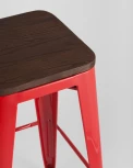 Стул барный Stool Group TOLIX WOOD красный глянцевый УТ000001195