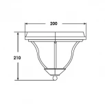 Потолочный светильник уличный Oasis Light 89425 Bl (220V, IP44)