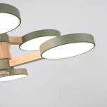 Потолочная люстра Wi-Fi на штанге Turna Dbl L6 Hacks By ImperiumLoft Turna-Dbl01 (LED, 220V, пульт управления, голосовое управление, умный дом - Алиса)