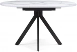Деревянный стол Woodville Бетина мрамор белый / черный 504210