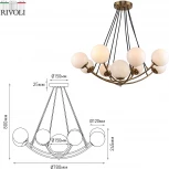 Подвесная люстра Rivoli Dina 4099-309