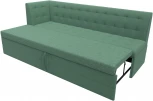 Диван кухонный Бриз с углом слева (Зеленый/Рогожка) Лига Диванов арт.123175L
