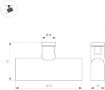 Трековый светильник Downlight ART-APRIORI-LASER-L165-8W Warm3000 (TN, 48 deg, 48V) (Arlight, IP20 Металл) 047781 (LED)