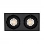 Накладной светильник LED SP-CUBUS-S100x200-2x11W Warm3000 (BK, 40 deg, 230V) (Arlight, IP20 Металл, 3 года) 023085(2)