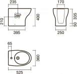 Биде напольное Sanitana Pop Art