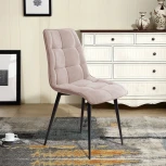 Стул UNO soft, бархат пепельно-серый 25 / чёрный конус Top Concept soft 77589