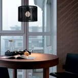 Подвесной светильник Evoluce Ettan SLE6024-403-01 черный/черный E27 1*40W (220V, на проводе, круглые)