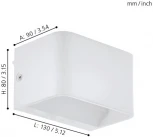 Настенный светильник Eglo Sania 4 98421