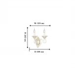 Бра Favourite Gesso 1141-2W (220V, подсвечник, свеча)