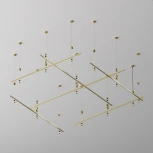 Шинопровод магнитный Flarity латунь 2м Maytoni Busbar trunkings Flarity TRX154-112BS (24V)