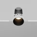 Встраиваемый светильник под гипсокартон Maytoni Dip DL120-10W-4K-TRS-B (LED, 220V, круглые)