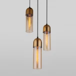 Подвесной светильник Eurosvet Airon 50180/3 янтарный (220V, на проводе)