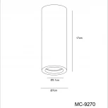 Накладной точечный светильник Arte Lamp Tubo A9267PL-1WH (220V)