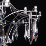 Подвесная люстра большая Loft It Mira 10259/1200 Silver Asfour (LED, 220V, на тросе)