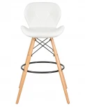 Стул барный BUTTERFLY BAR (ножки светлый бук, цвет белый)