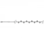 Светодиодная гирлянда Feron 32295 CL03 линейная, желтый c питанием от сети, с контроллером