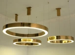 Подвесной светильник (люстра) Light Ring Horizontal D30 Золото ImperiumLoft 40,1454 (177931-22) (LED, 220V, на тросе, кольцо)