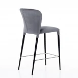 Стул полубарный Albert, бархат светло-серый 26 /опора конус Top Concept ALBERT 78293