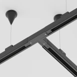 Коннектор Т-образный правый Trinity черный (трехфазный) Maytoni Technical TRA005CT-31B-R (220V)