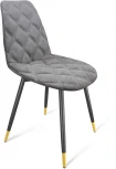 Стул SHT-ST29-С20/S95-1 серый туман/черный муар/золото Sheffilton 1838210802