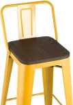 Стул барный Stool Group TOLIX WOOD со спинкой желтый УТ000001866